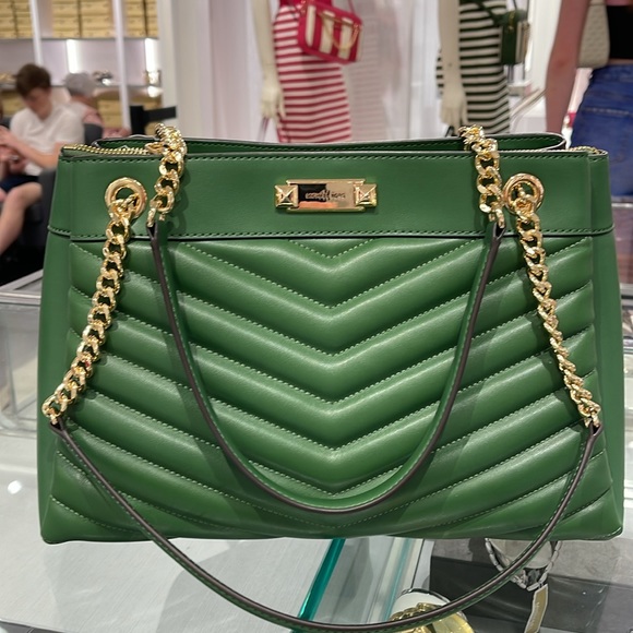 Michael Kors Whitney Women Ladies Medium Tote Shoulder Handbag Bag Purse Green - Picture 8 of 16